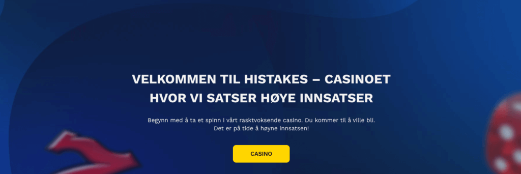 Histakes er et kryptocasino som passer godt for storspillere