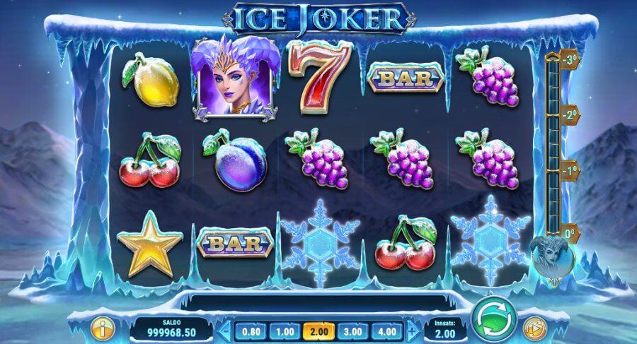 Hovedspillet på spilleautomaten Ice Joker av Play'n GO