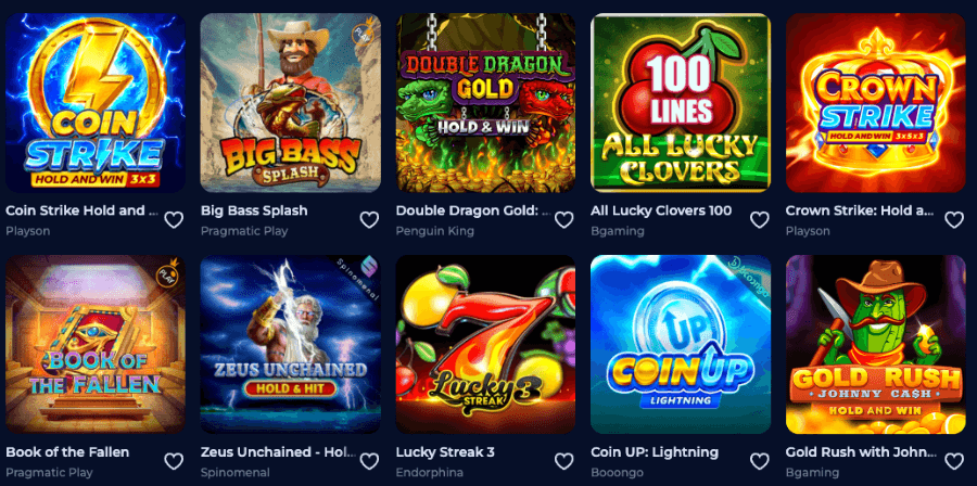 Ivybet har et godt utvalg av spilleautomater og andre casinospill