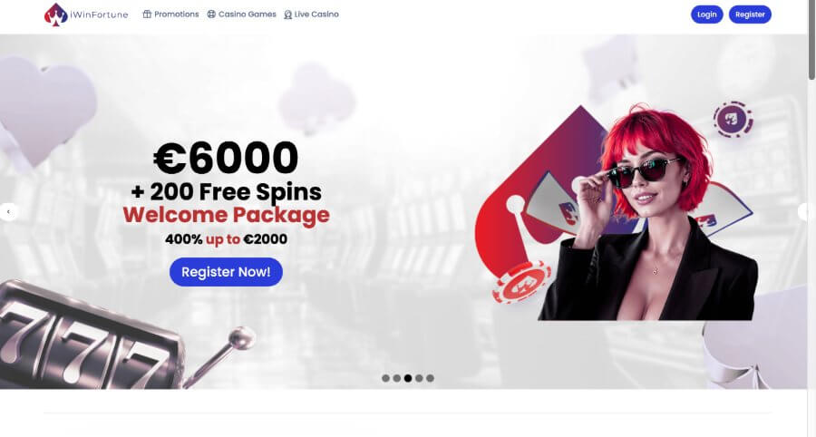 Iwinfortune Casino Forside