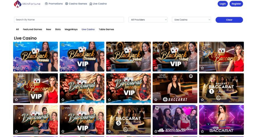 Iwinfortune Casino Live Casino