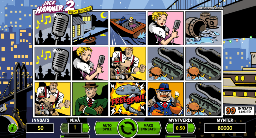 Spilleautomaten Jack Hammer 2: Fishy Business av NetEnt