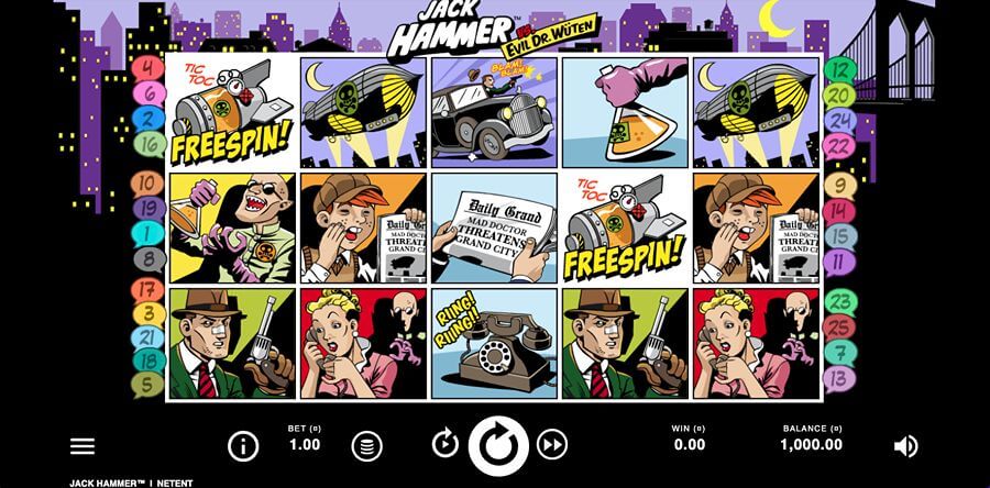Hovedspillet på Jack Hammer