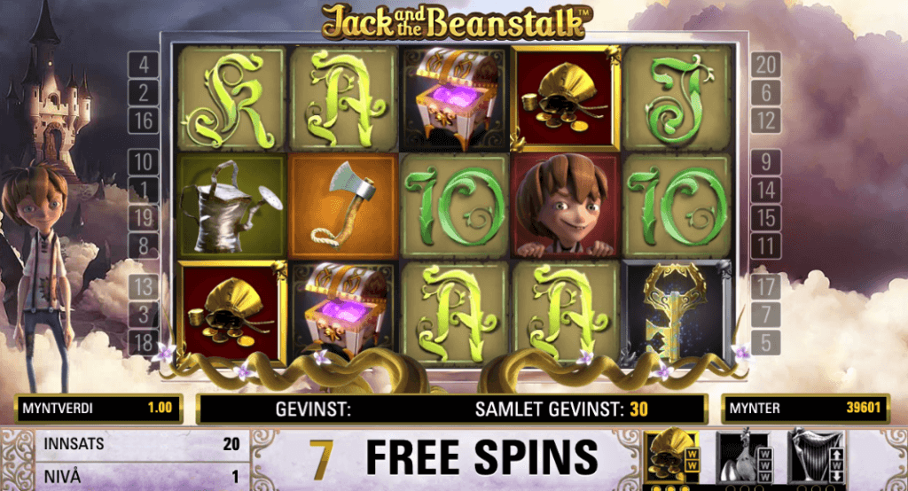 Jack and the Beanstalk free spins