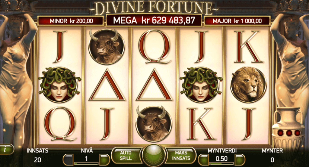 Jackpot spilleautomaten Divine Fortune