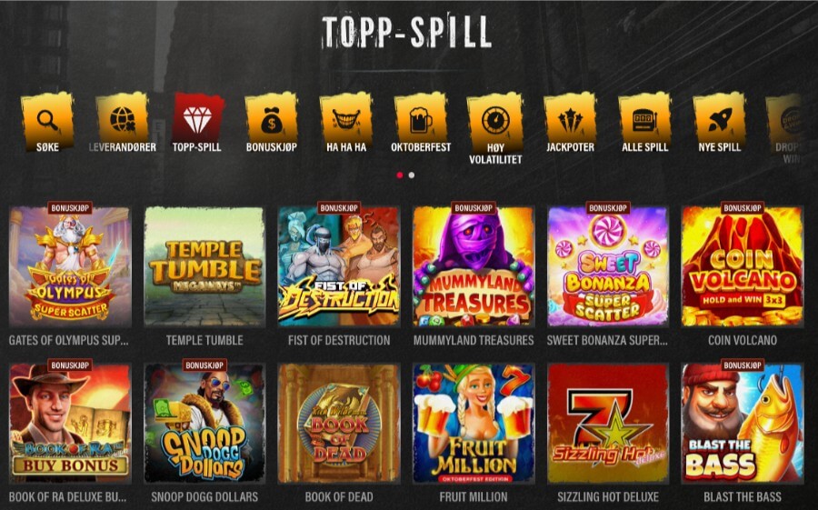 Jokery har et spennende utvalg av spilleautomater og andre spill