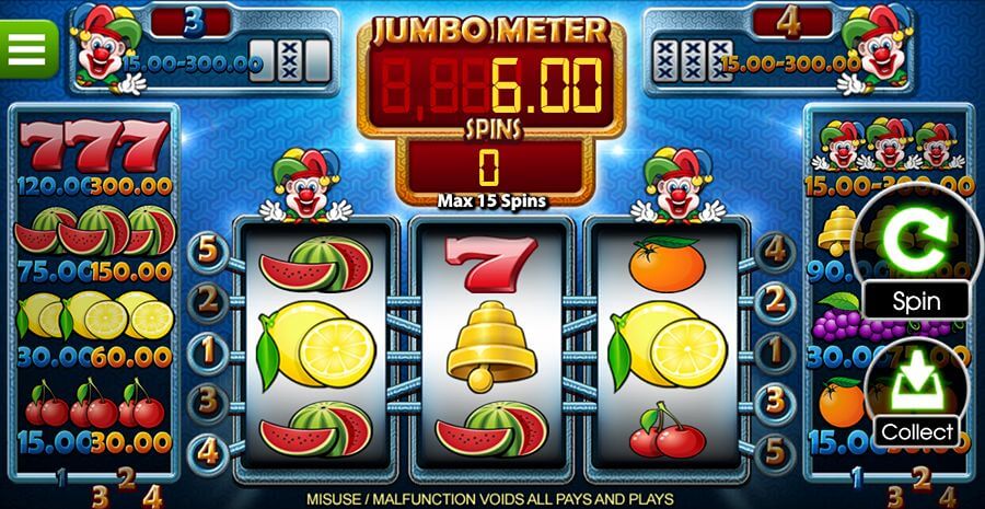 Bonusspillet Jumbo Meter på spilleautomaten Jumbo Joker