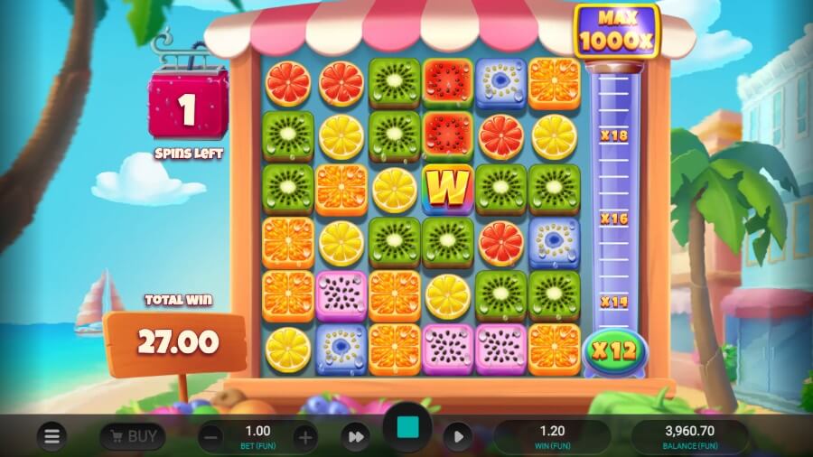 Free spins på spilleautomaten Jumbo Juicy med multiplikatorer og wilds