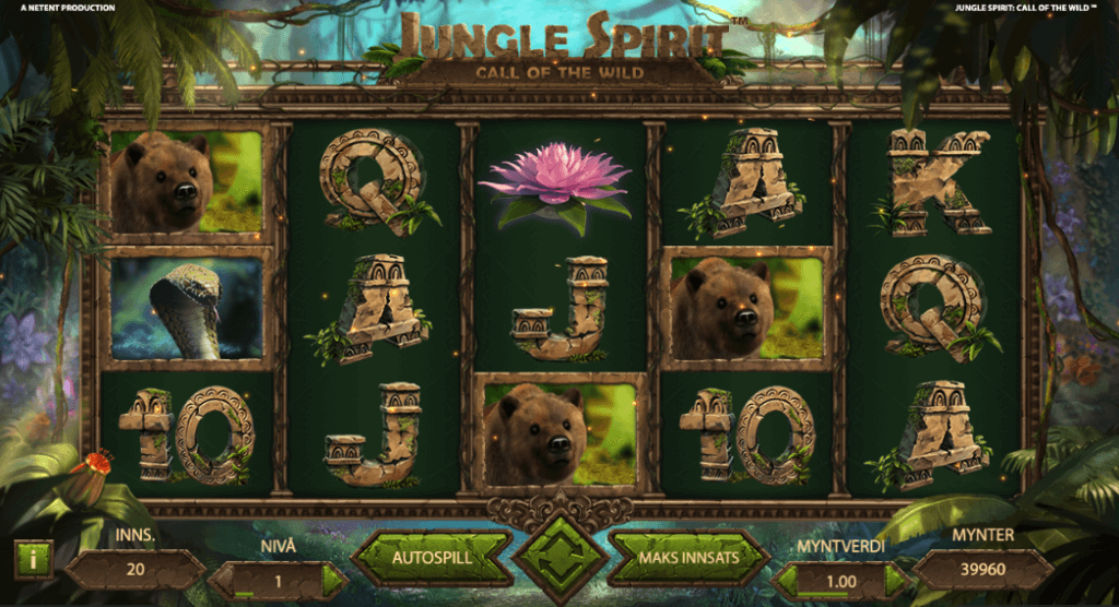 Spilleautomaten Jungle Spirit Call of the Wild av NetEnt