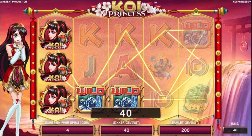 Koi Princess free spins