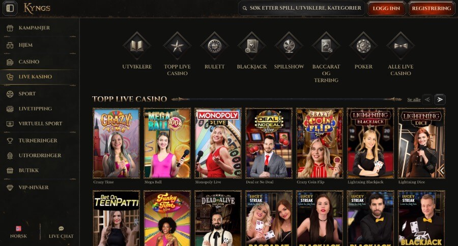 Kyngs Live Casino