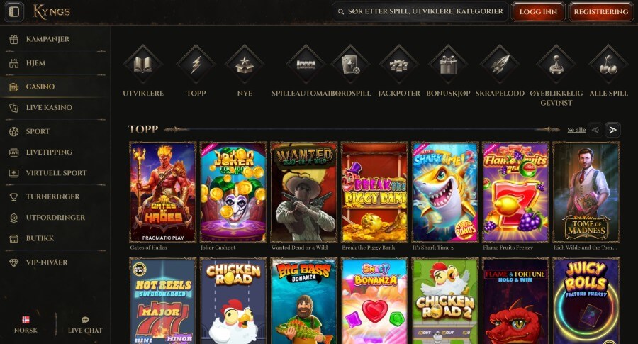 Kyngs Spilleautomater