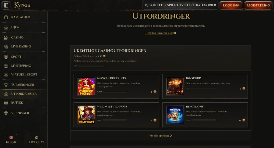 Kyngs Utfordringer