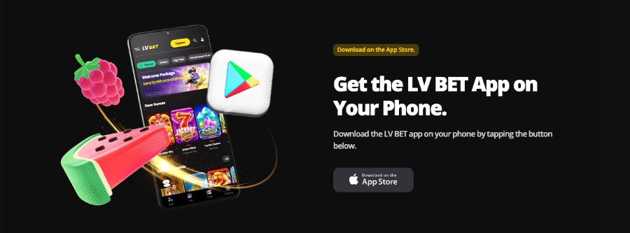 LV Bet har et mobilcasino med en egen mobilapp