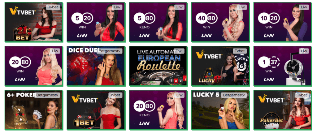 Lady Linda Casino - Live Casino