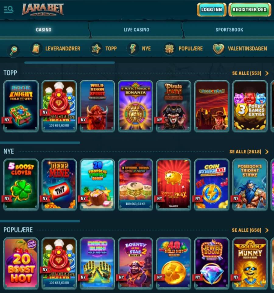 Mobilcasinoet til Larabet