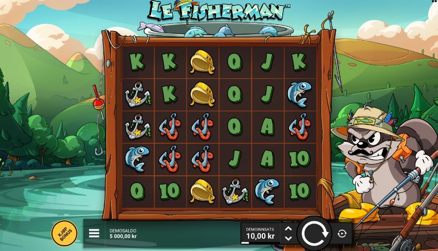 Hovedspillet på spilleautomaten Le Fisherman