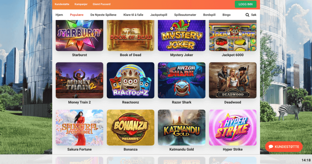 LeoVegas casinoside