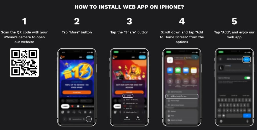 Level Up Casino har et mobilcasino med en app