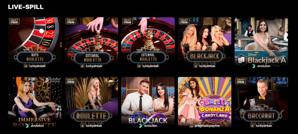 Live casino hos kryptocasinoet Level Up