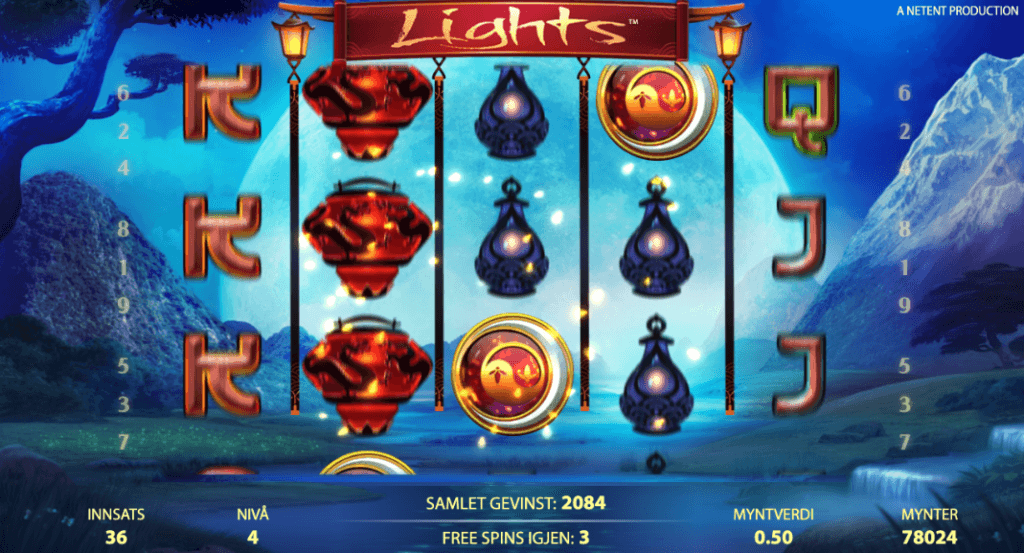 Lights free spins