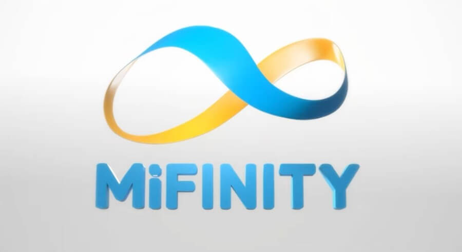 Dette er logoen til MiFinity, som er en populær betalingsmetode blant nordmenn