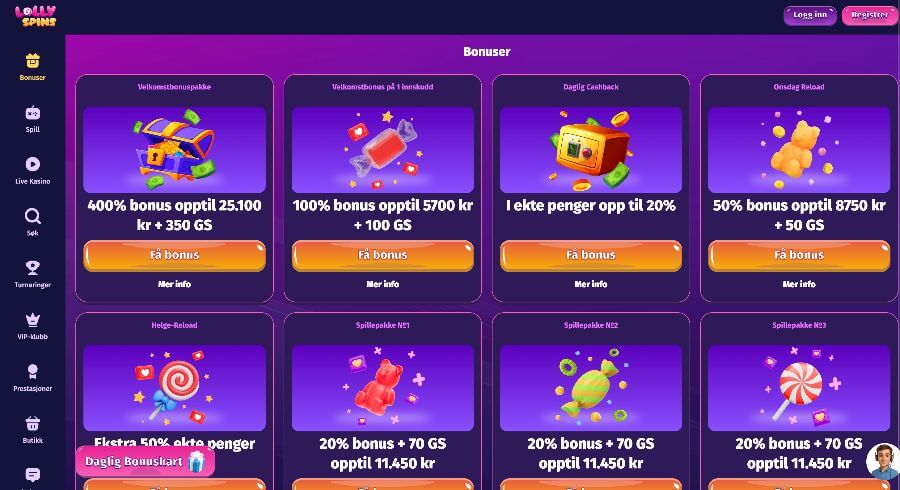 Lolly Spins Kampanjer