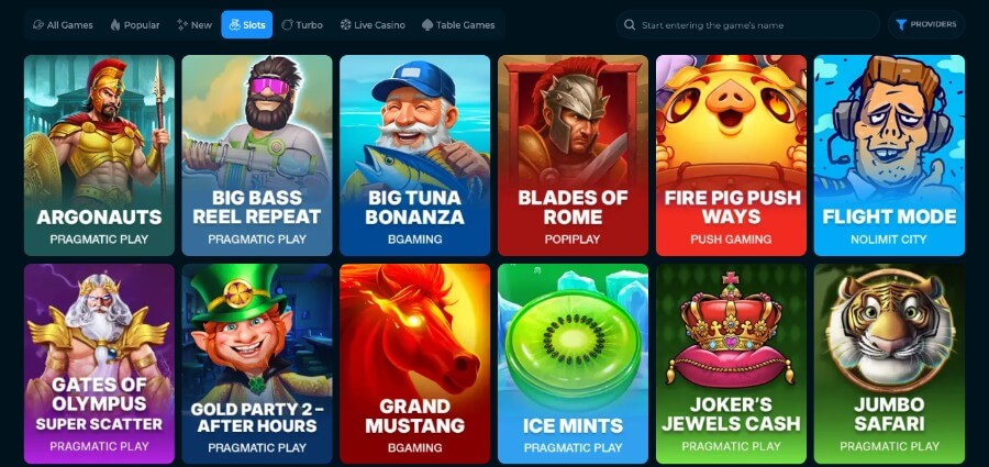 Luckiest har et spennende utvalg av spilleautomater og andre casinospill