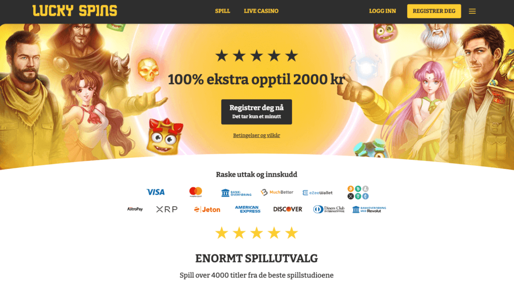 Lucky Spins velkomstbonus
