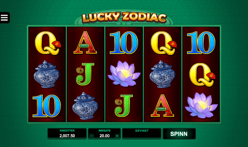 Spilleautomaten Lucky Zodiac av Microgaming