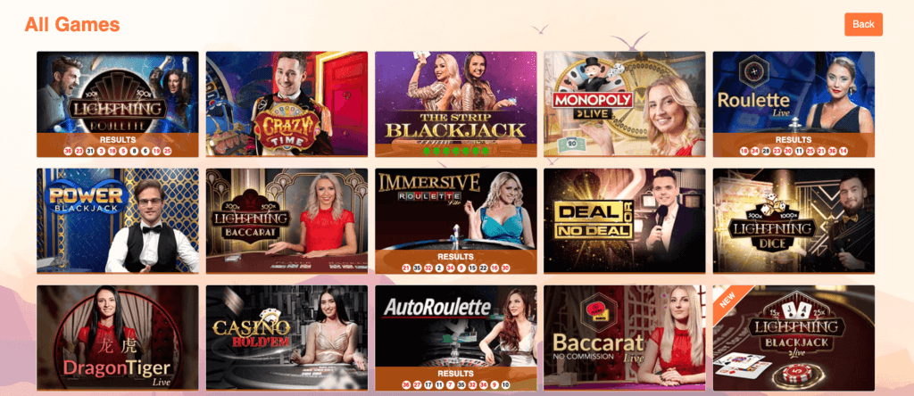 LynxBet - Live Casino