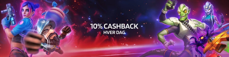Lyrabet gir deg en 10% cashback opptil 20 000 kr hver dag