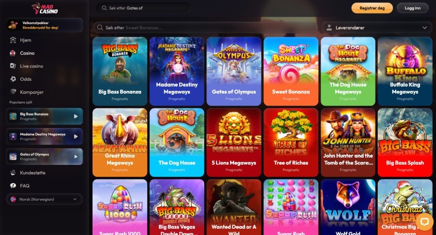 Madcasino.io Spilleautomater