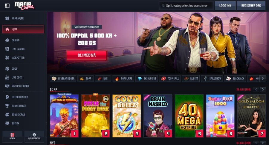 Mafia Casino Forside