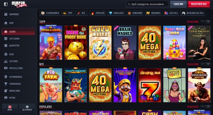 Mafia Casino Spilleautomater