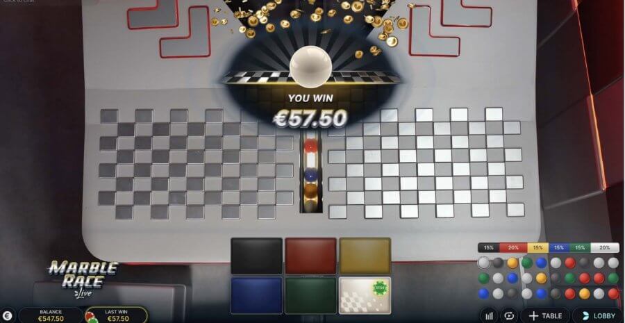 Marble Race Live The outcome