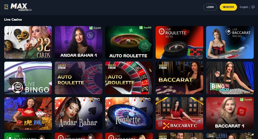 Maxcasino Live Casino