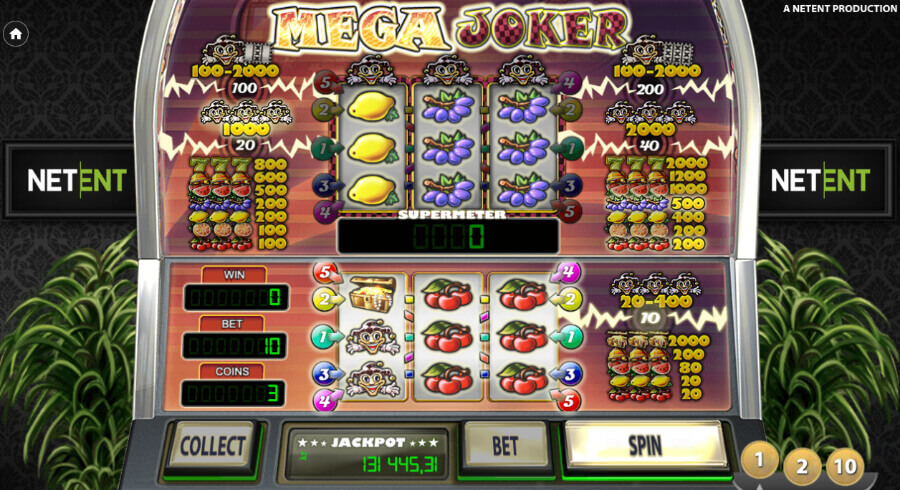 Spilleautomaten Mega Joker fra NetEnt har høy volatilitet