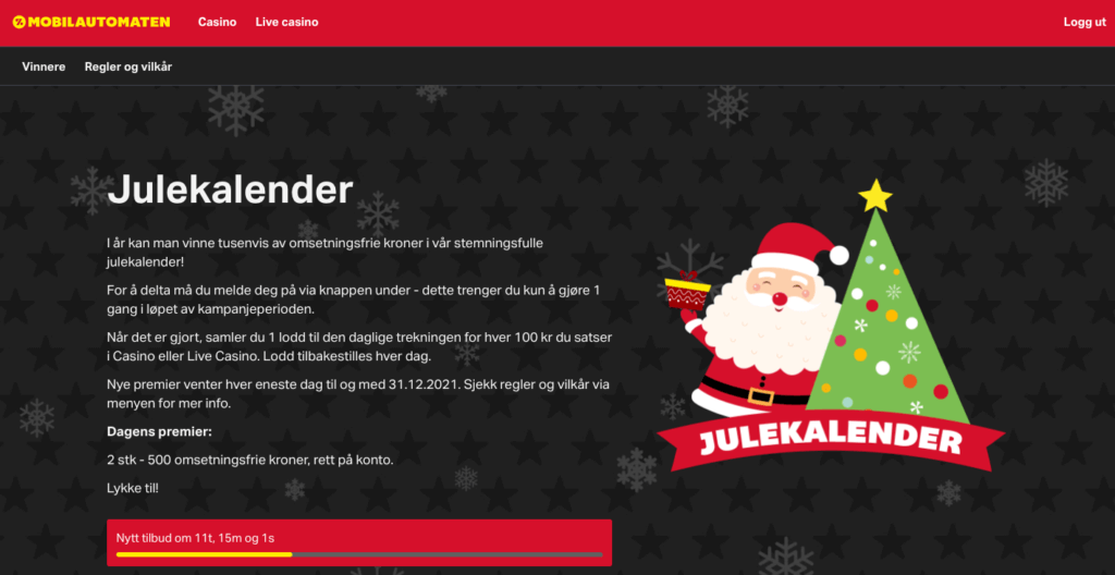 Mobilautomaten julekalender