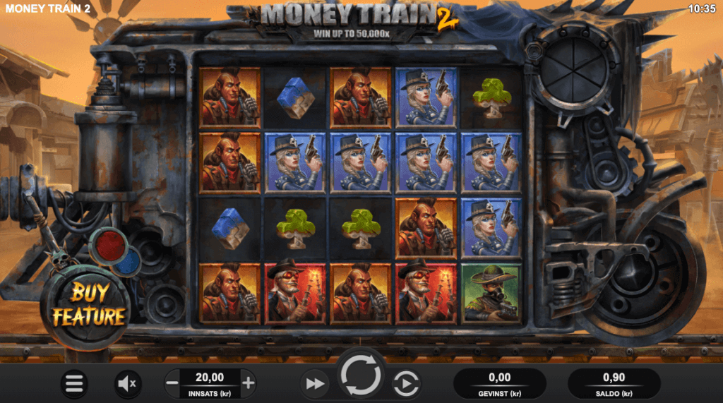 Spilleautomaten Money Train 2 av Relax Gaming