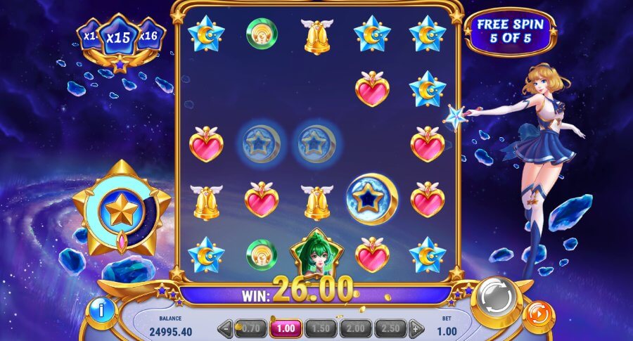 Free spins på spilleautomaten Moon Princess Stargazing