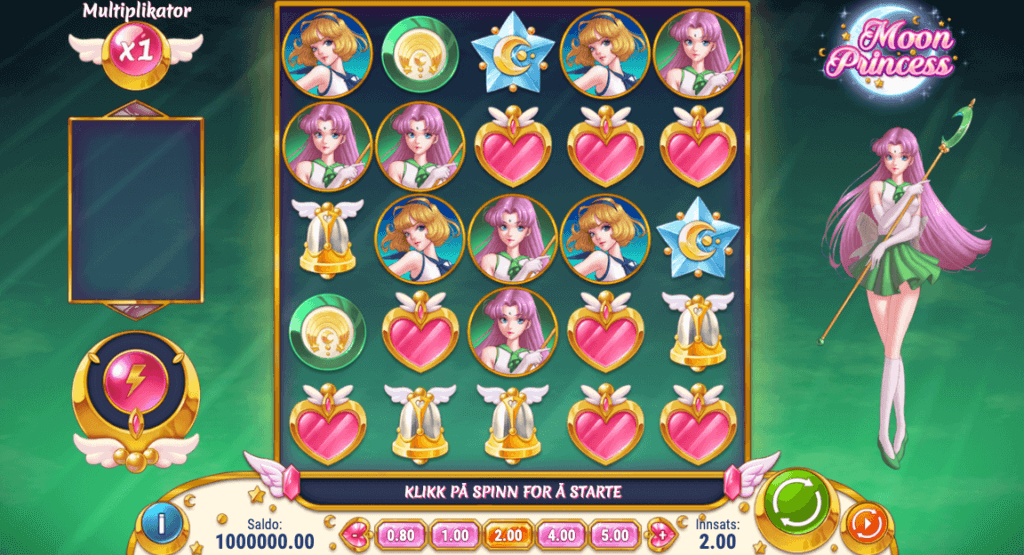 Moon Princess er en klassisk spilleautomat som kan spilles gratis på casinoer
