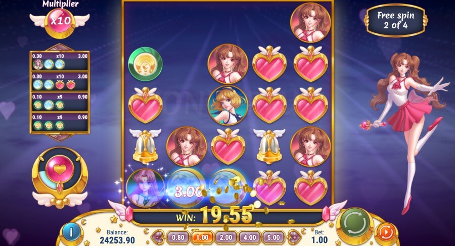 Free spins på Moon Princess