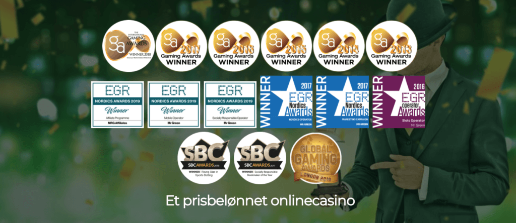 Mr Green er et prisbelønnet casino