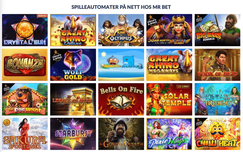 Mr.Bet Casino spilleautomater