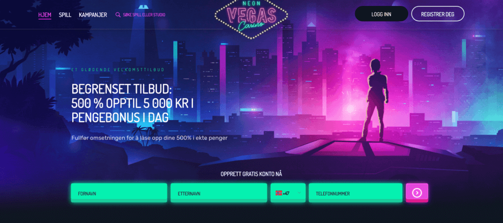 NeonVegas velkomstbonus