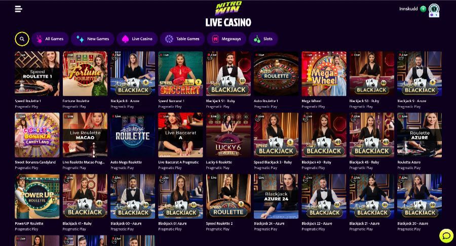 Nitrowin Live Casino