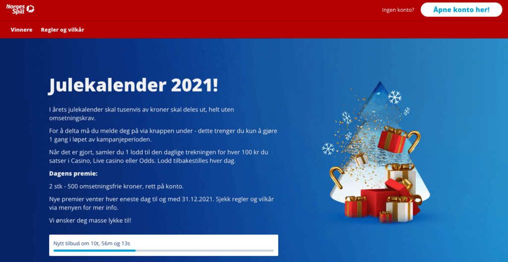 NorgesSpill julekalender