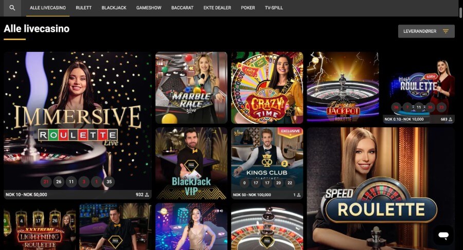 Olympusbet Live Casino