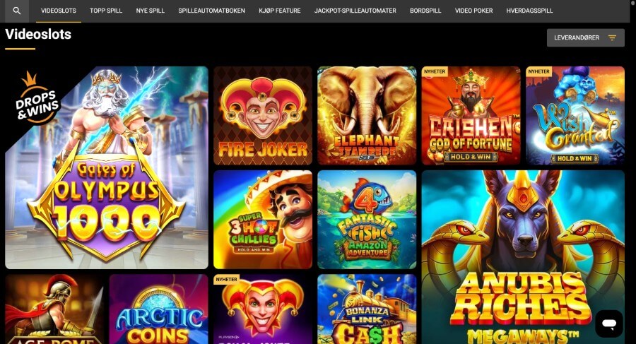 Olympusbet Spilleautomater